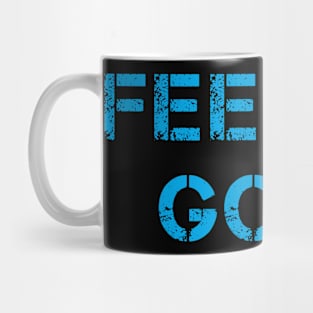 Vintage Style Feeling Good Text Streetwear Mug